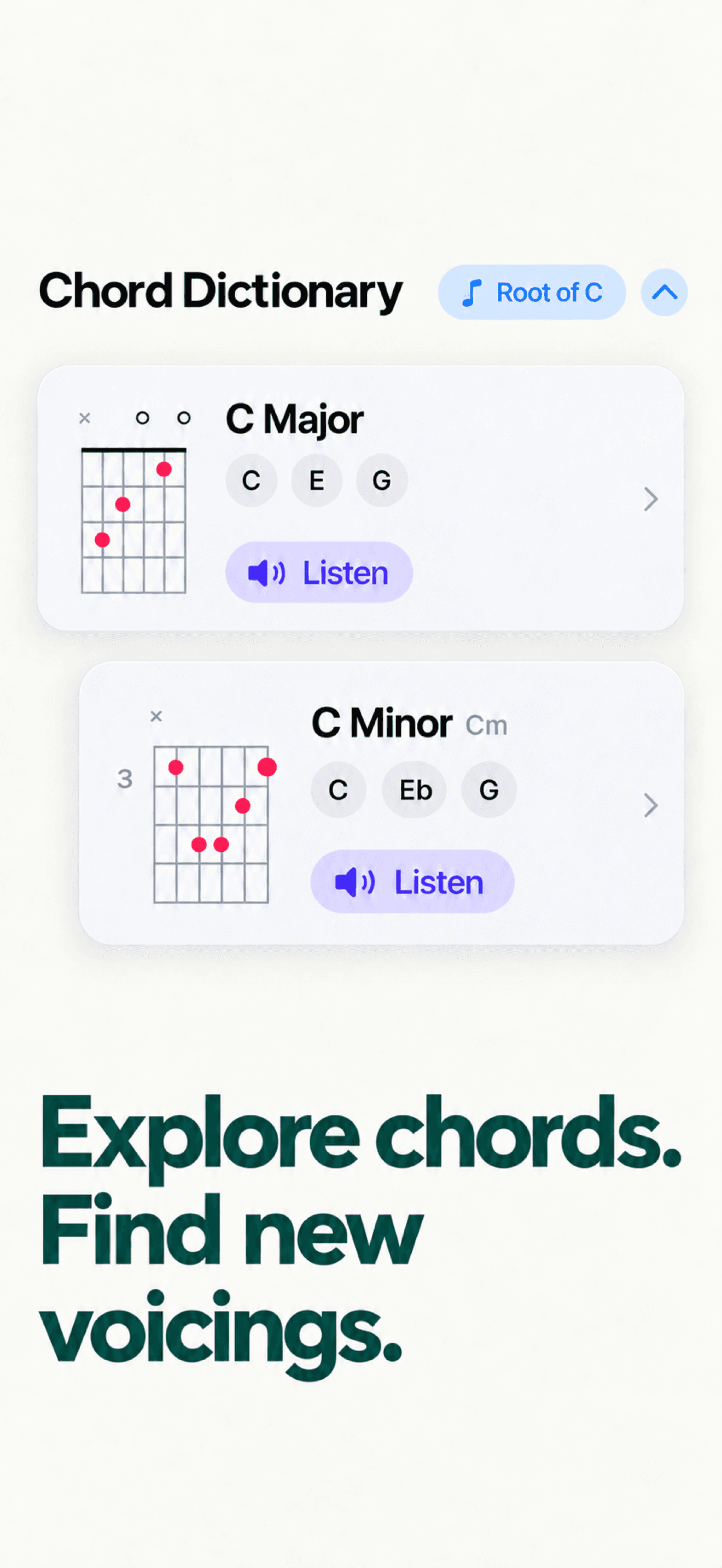 MusGo Chord Dictionary screenshot